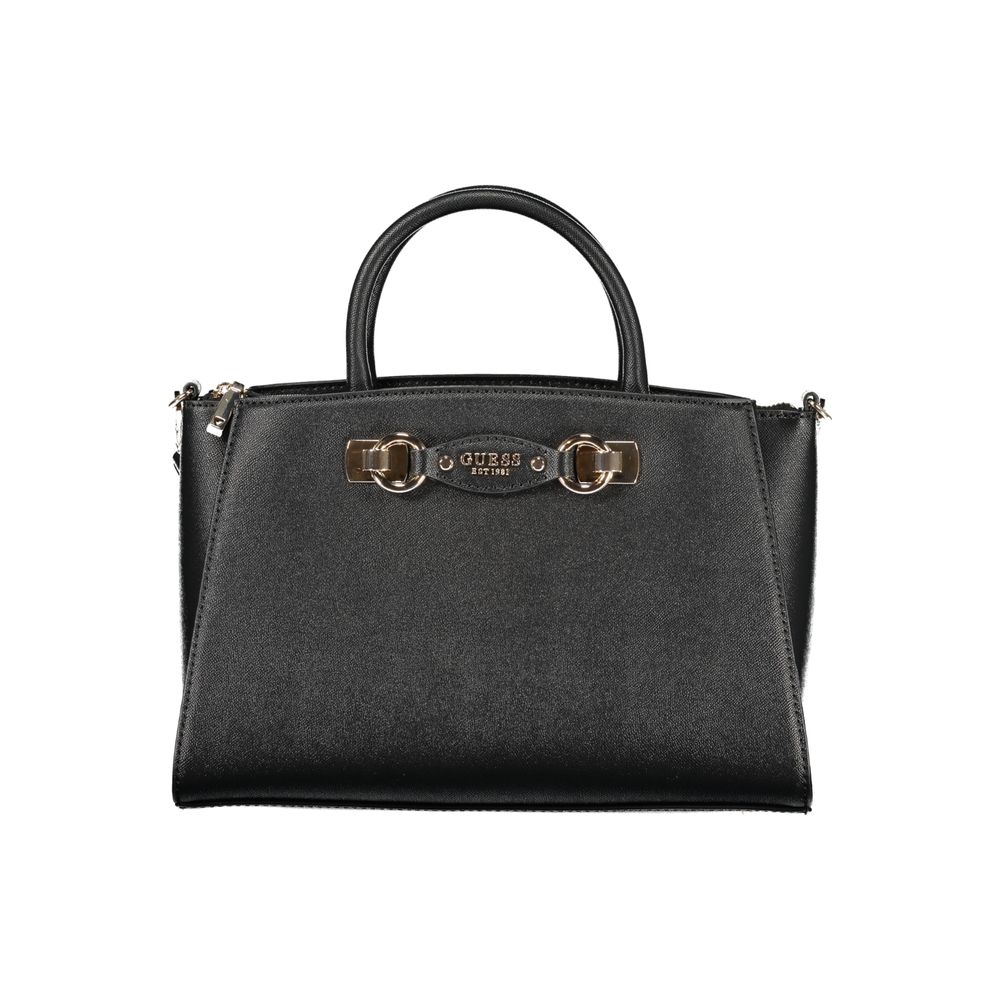 Guess Jeans Black Polyurethane Women Handbag - ClickThatClicks 
