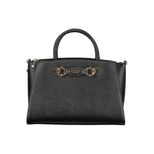 Guess Jeans Black Polyurethane Women Handbag - ClickThatClicks 