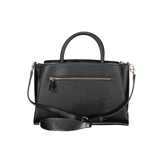Guess Jeans Black Polyurethane Women Handbag - ClickThatClicks 