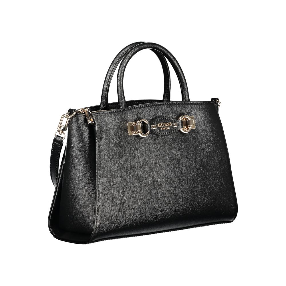 Guess Jeans Black Polyurethane Women Handbag - ClickThatClicks 
