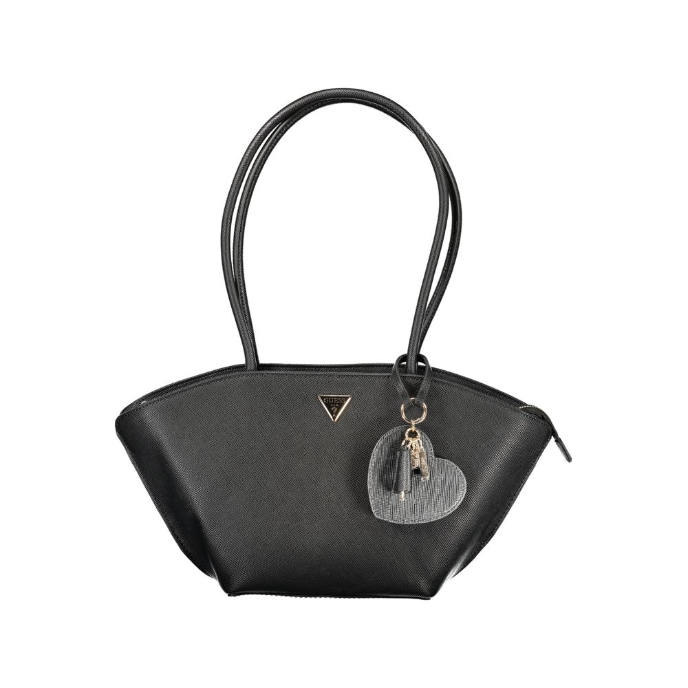 Guess Jeans Black Polyurethane Women's Handbag - ClickThatClicks 