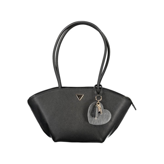 Guess Jeans Black Polyurethane Women's Handbag - ClickThatClicks 