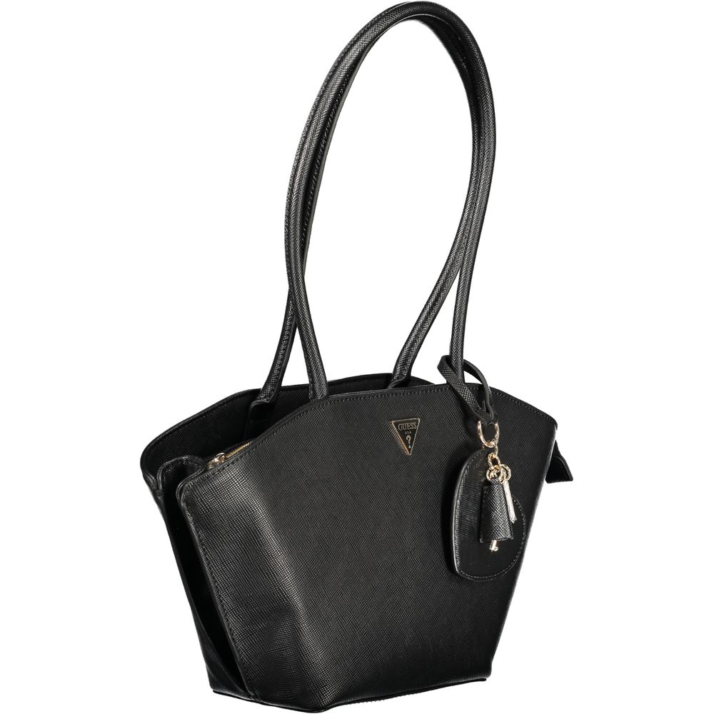 Guess Jeans Black Polyurethane Women's Handbag - ClickThatClicks 