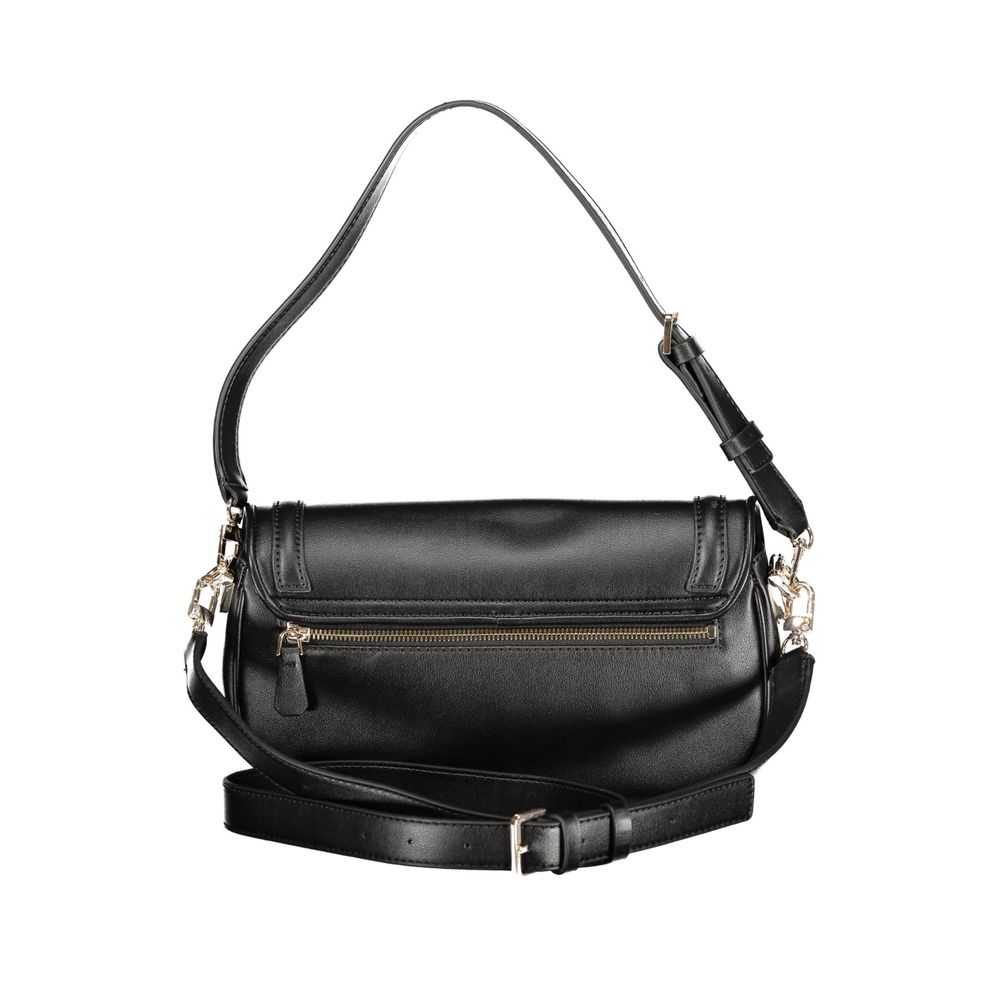 Guess Jeans Black Polyurethane Women Handbag - ClickThatClicks 