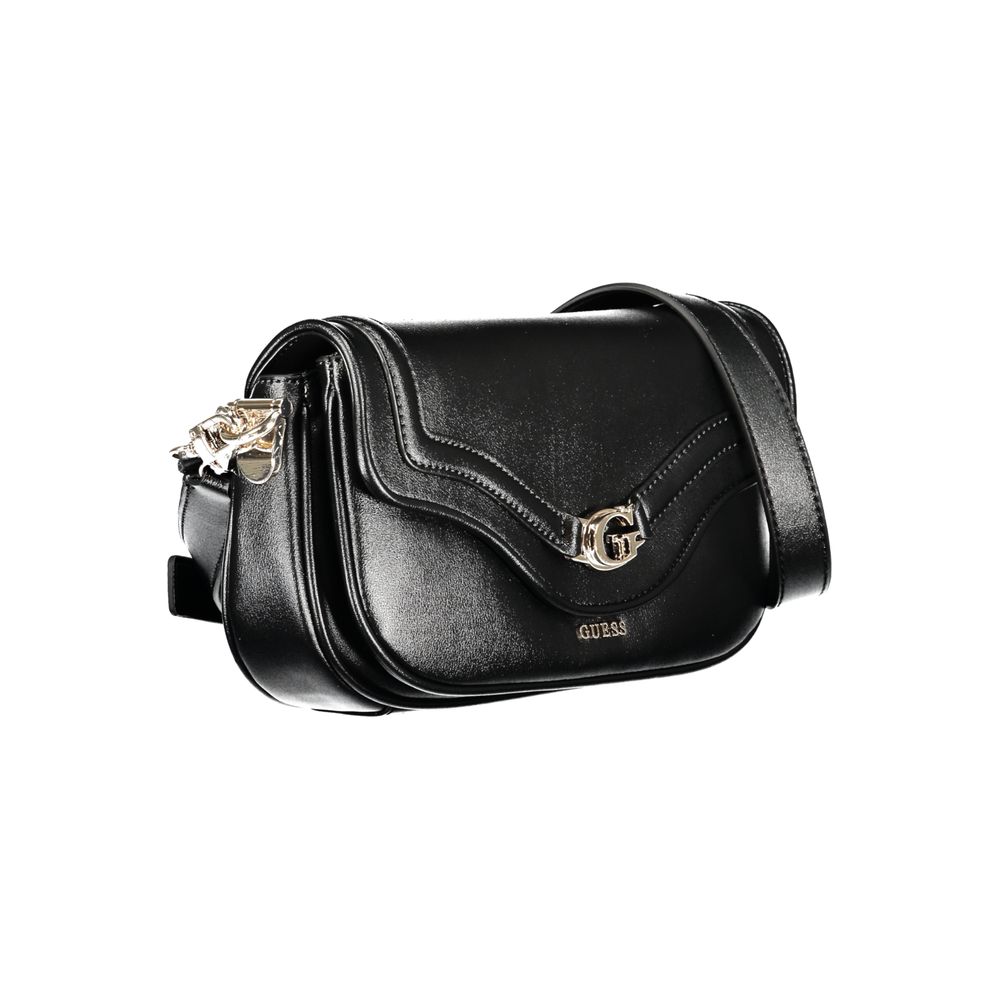 Guess Jeans Black Polyurethane Women Handbag - ClickThatClicks 