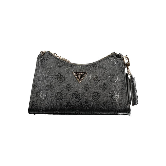 Guess Jeans Black Polyurethane Women Handbag - ClickThatClicks 