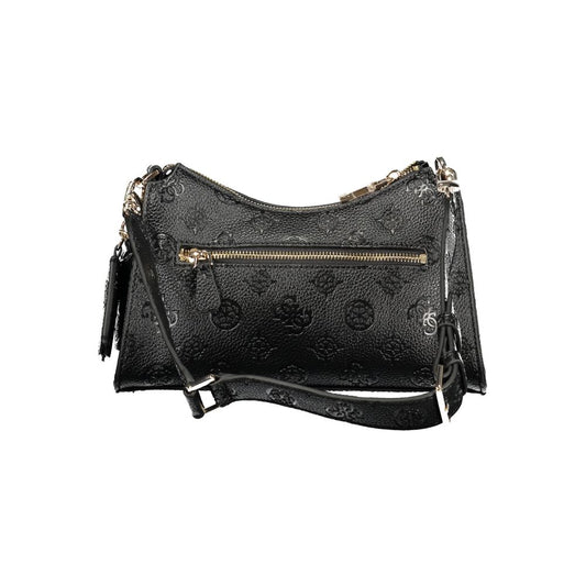 Guess Jeans Black Polyurethane Women Handbag - ClickThatClicks 