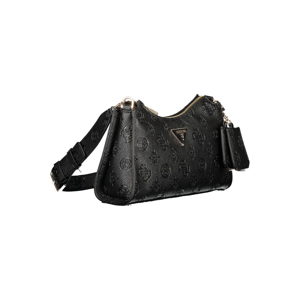 Guess Jeans Black Polyurethane Women Handbag - ClickThatClicks 