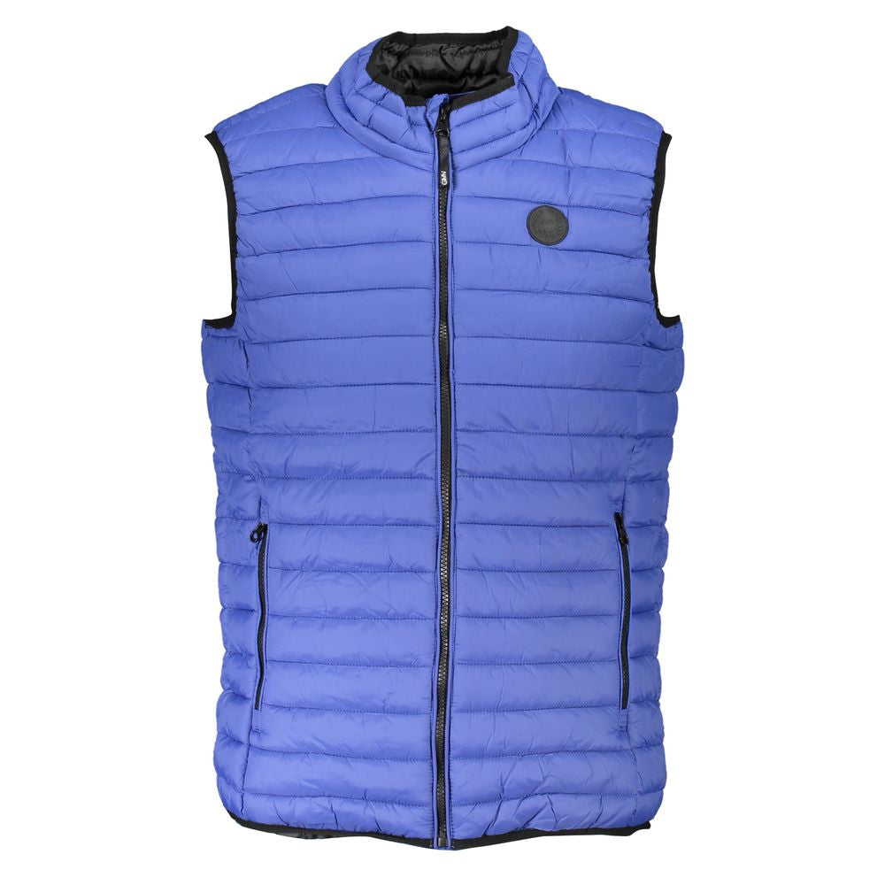 Gianmarco Venturi Blu Poliammide Men's Gilet - ClickThatClicks 