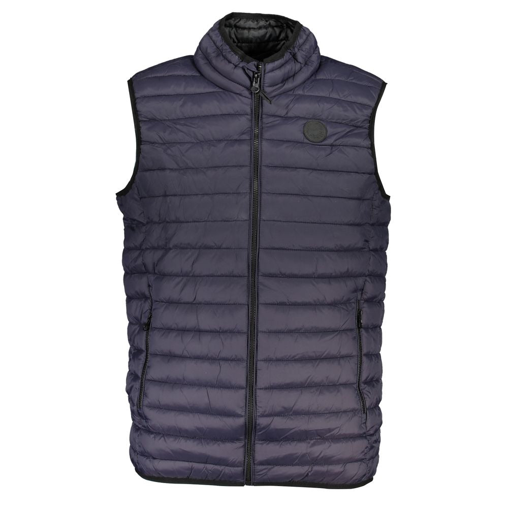 Gianmarco Venturi Blu Poliammide Men's Gilet - ClickThatClicks 