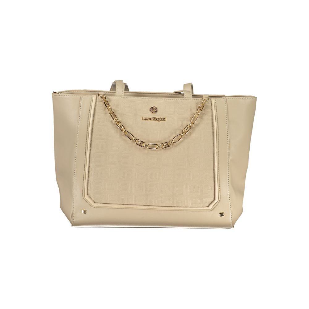 Laura Biagiotti Beige PVC Women Handbag - ClickThatClicks 
