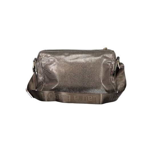 Laura Biagiotti Gray Polyester Women Handbag - ClickThatClicks 