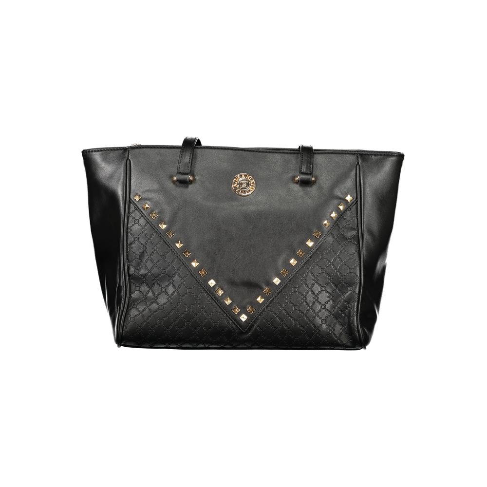 Laura Biagiotti Black PVC Women Handbag - ClickThatClicks 