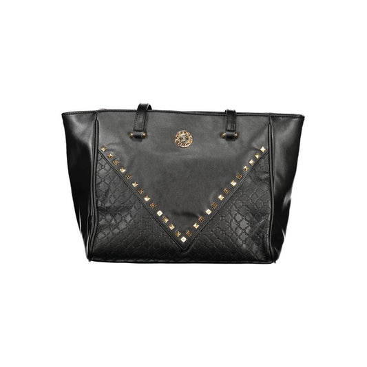 Laura Biagiotti Black PVC Women Handbag - ClickThatClicks 