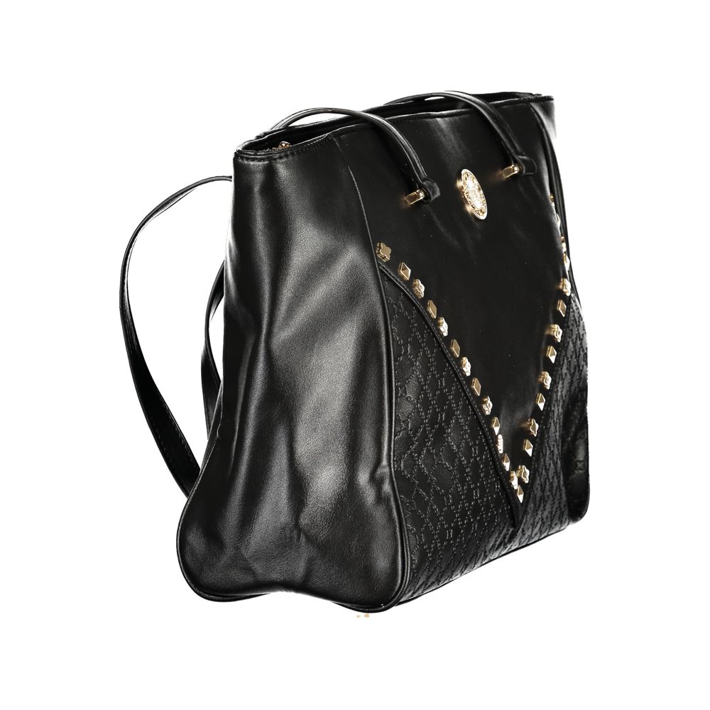 Laura Biagiotti Black PVC Women Handbag - ClickThatClicks 