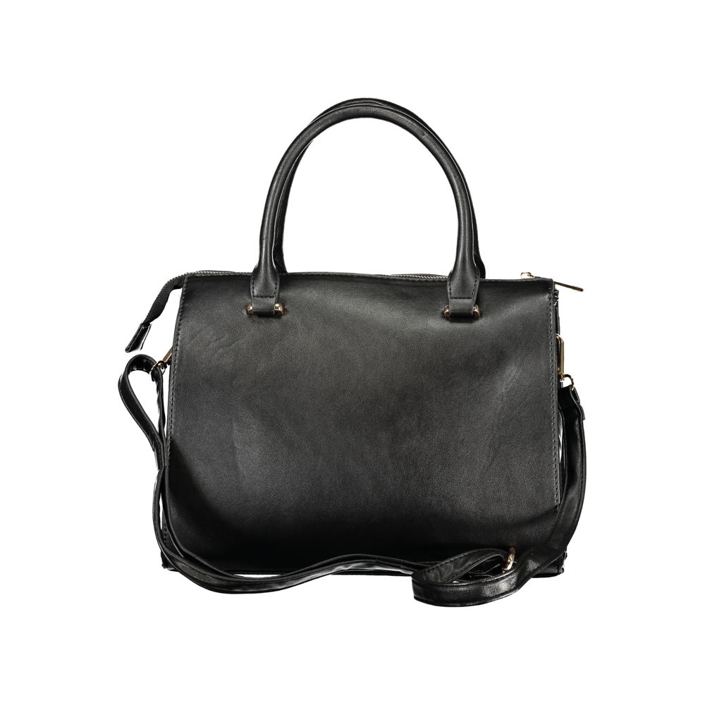 Laura Biagiotti Black PVC Women Handbag - ClickThatClicks 