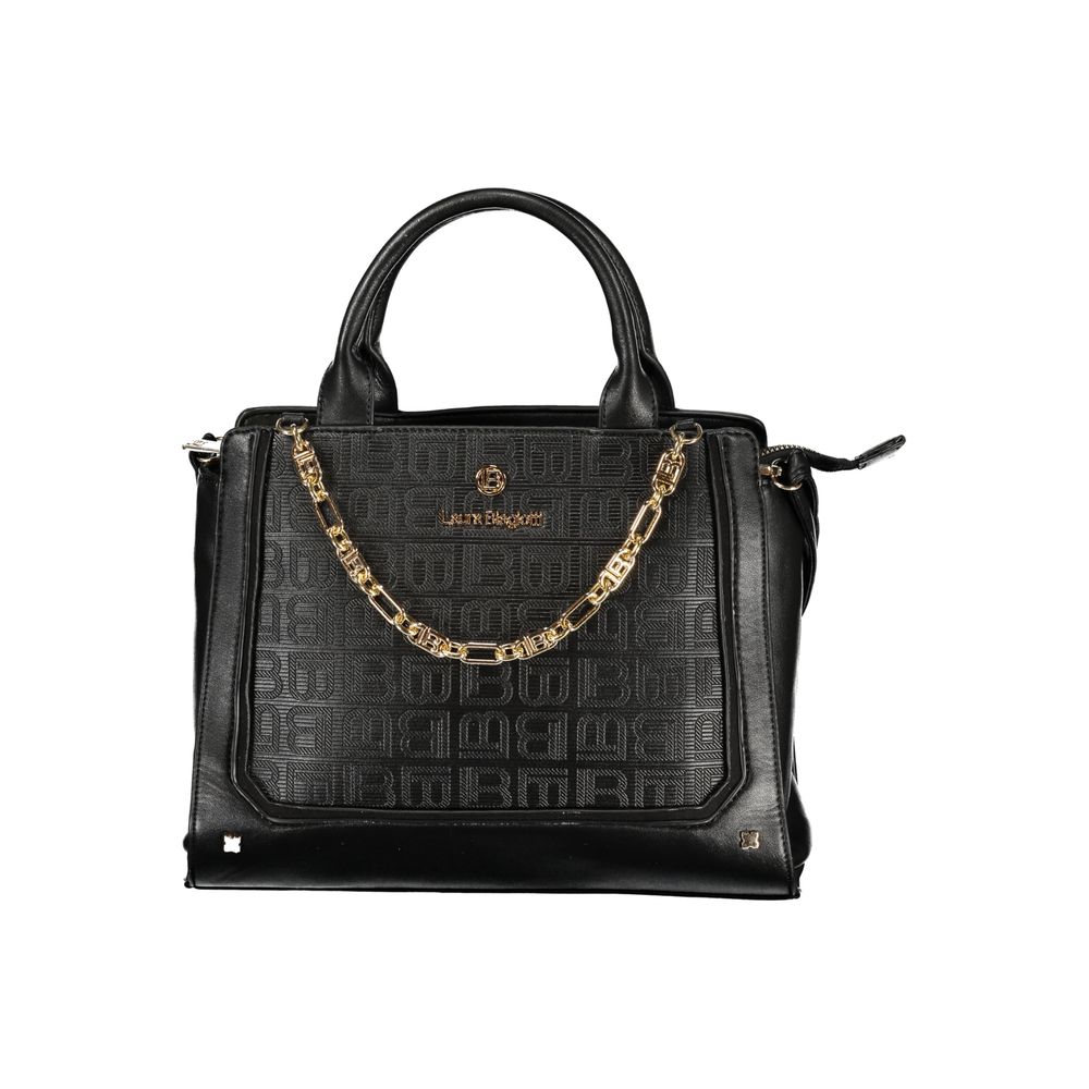 Laura Biagiotti Black Pvc Handbag - ClickThatClicks 