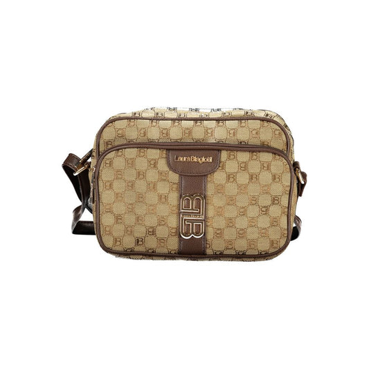 Laura Biagiotti Beige Polyester Women's Shoulder Bag - ClickThatClicks 