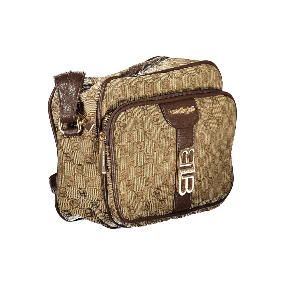 Laura Biagiotti Beige Polyester Women's Shoulder Bag - ClickThatClicks 