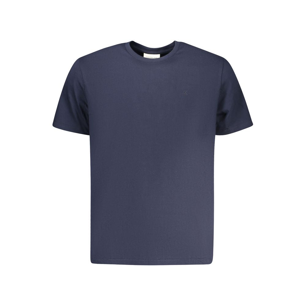 Calvin Klein Blue Cotton Men's T-Shirt - ClickThatClicks 