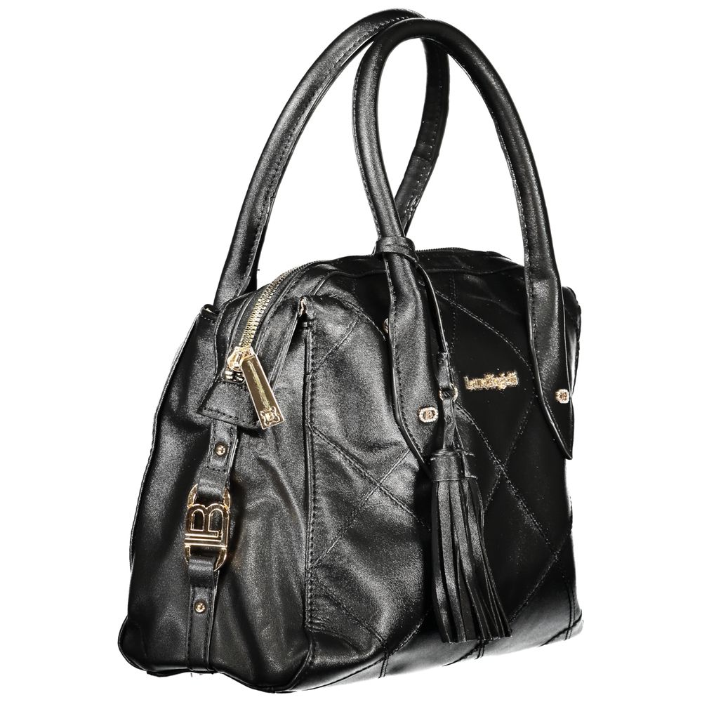 Laura Biagiotti Black PVC Women Handbag - ClickThatClicks 