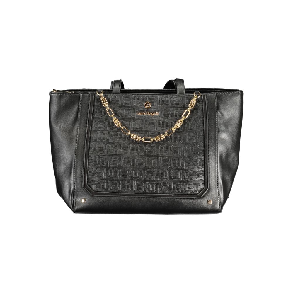 Laura Biagiotti Black PVC Women Handbag - ClickThatClicks 