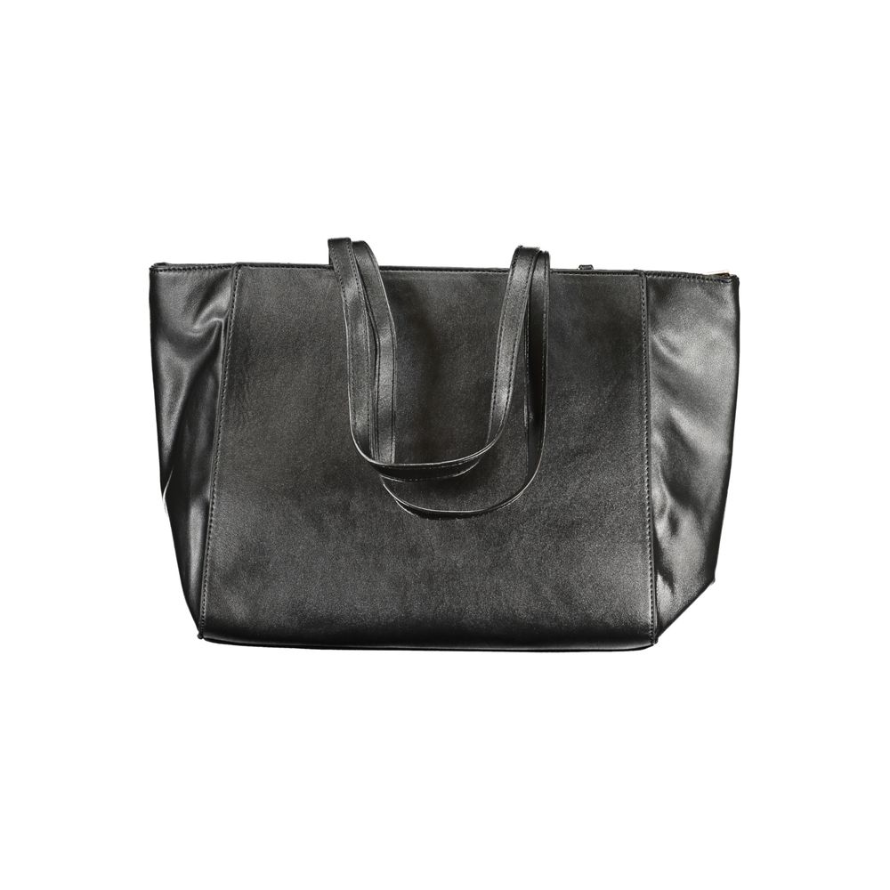 Laura Biagiotti Black PVC Women Handbag - ClickThatClicks 