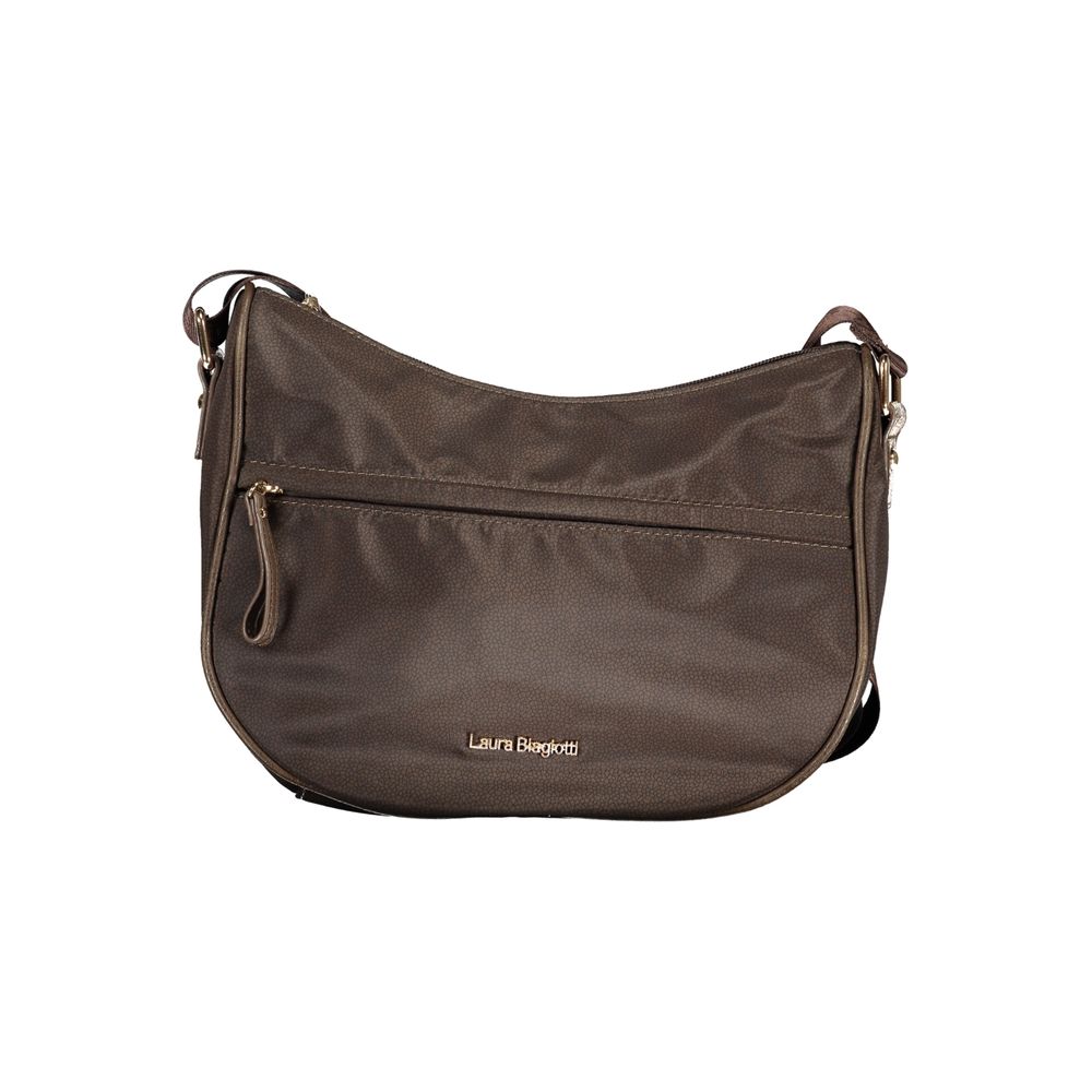 Laura Biagiotti Brown Polyester Handbag
