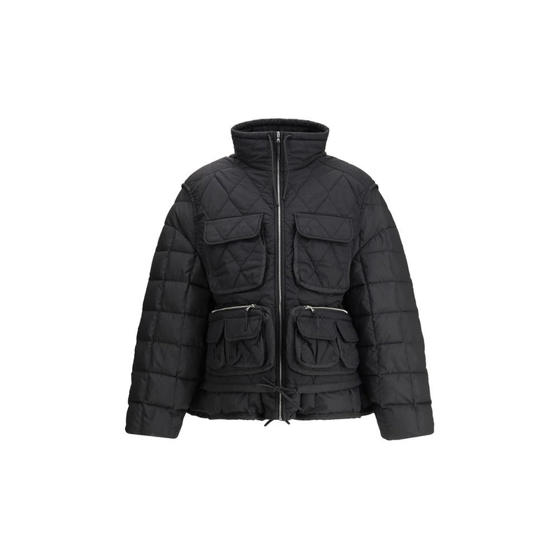 IENKI IENKI Black Nylon Jackets And Coat