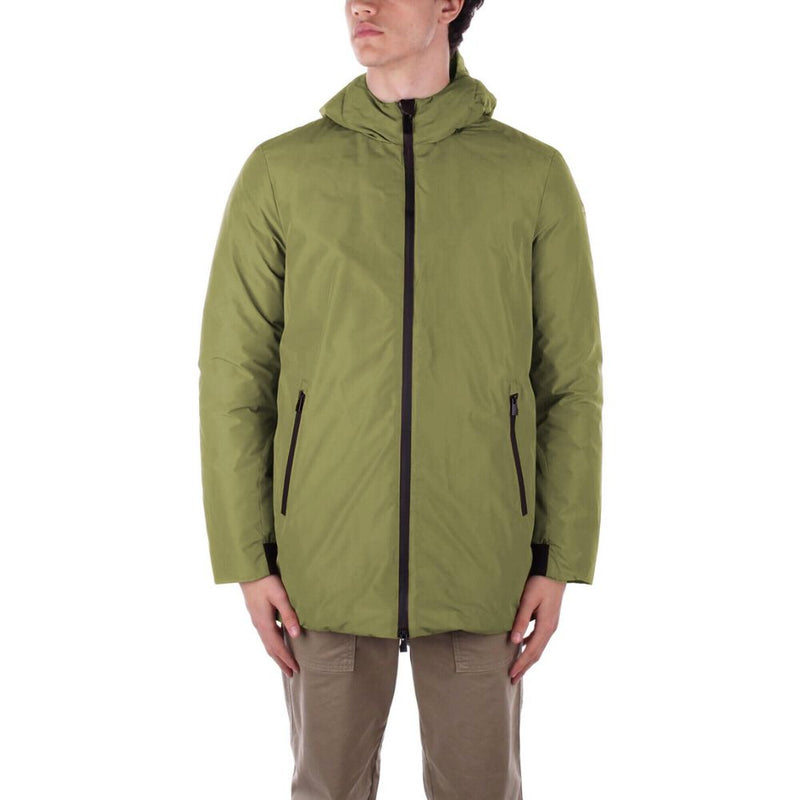 Suns Green Polyester Jackets & Coat