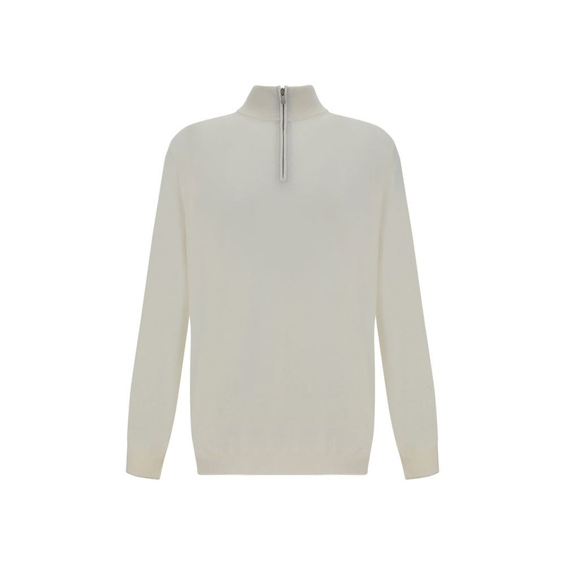 Brunello Cucinelli White Cashmere Cashmere Sweater