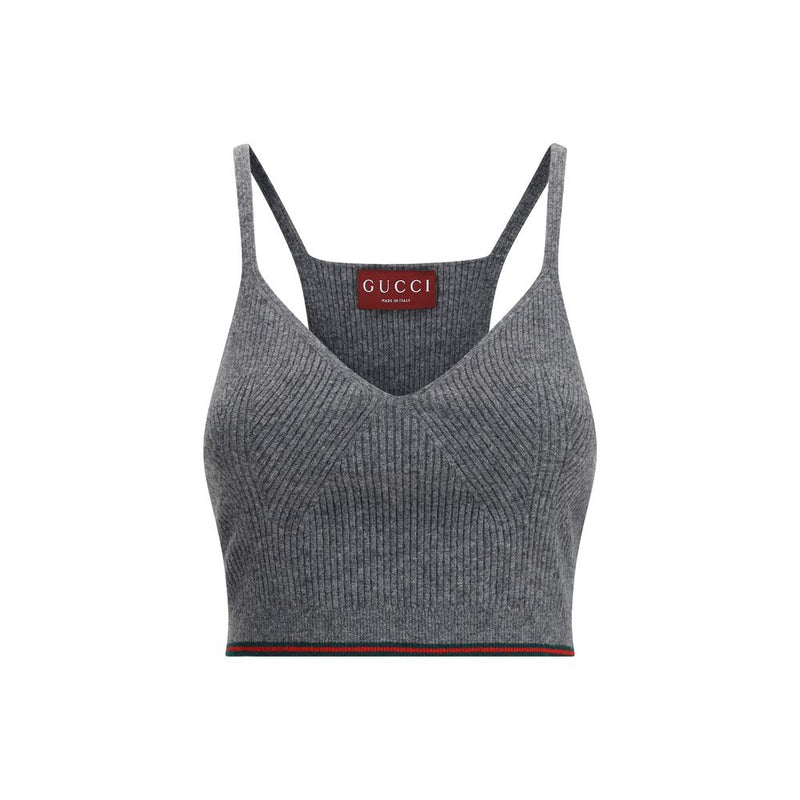 Gucci Gray Wool Top