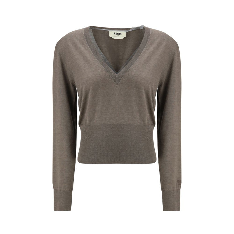 Fendi Brown Cashmere Cashmere Sweater