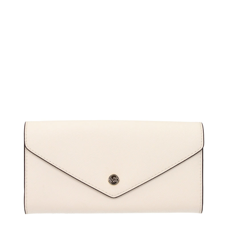 Michael Kors Beige Leather Wallet