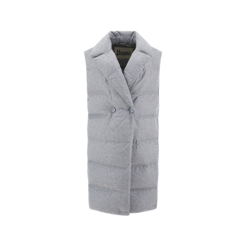 Herno Gray Cashmere Coat