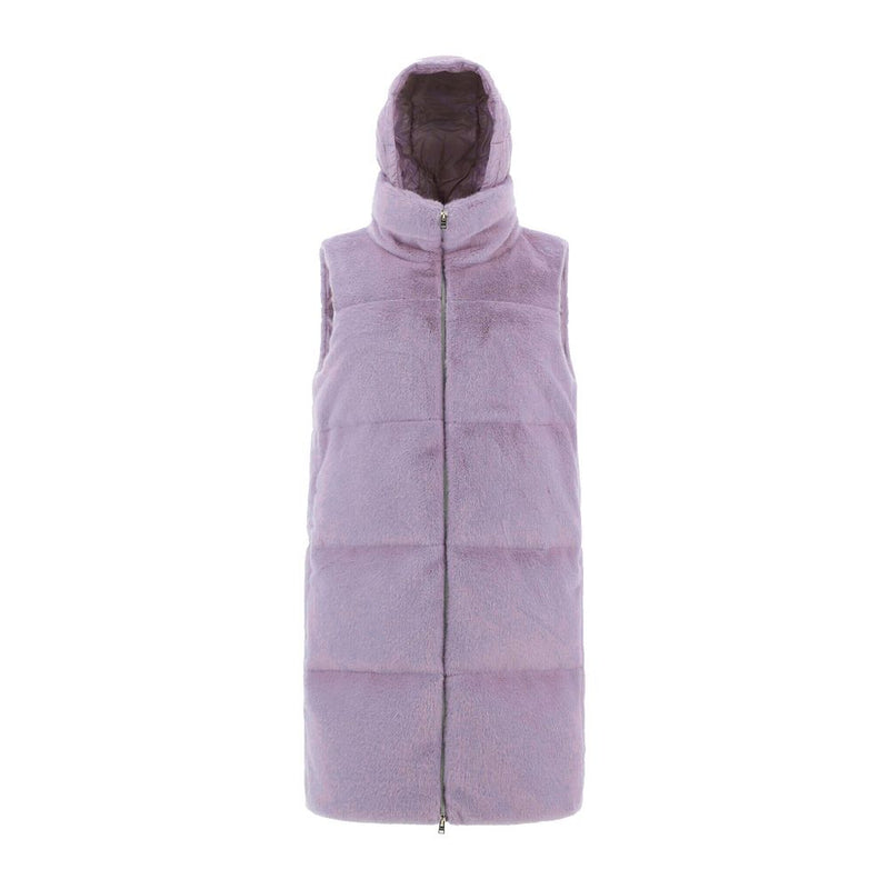 Herno Purple Polyamide Coat