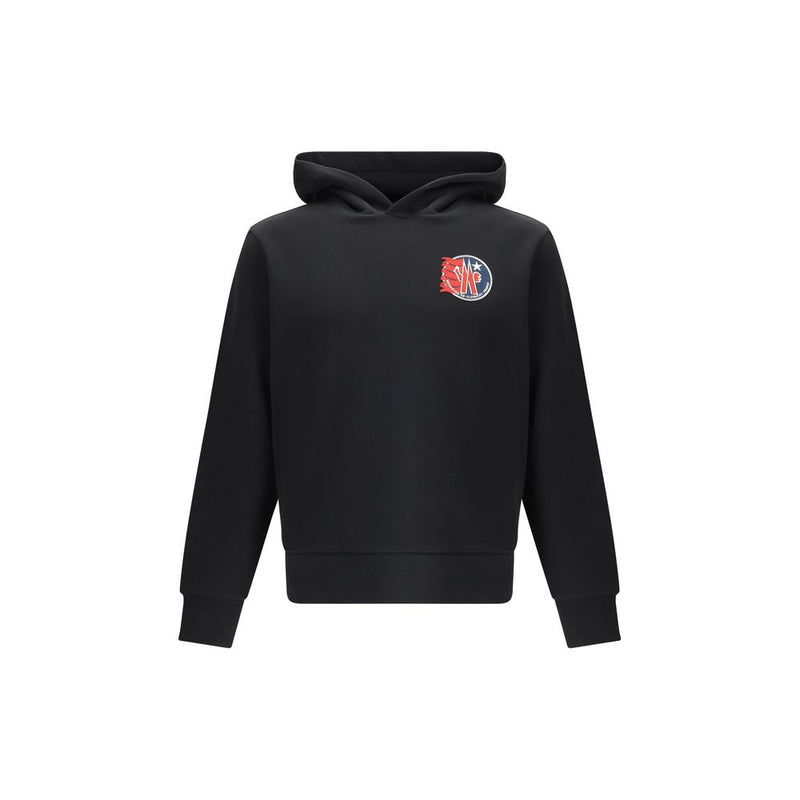 Moncler Black Cotton Sweatshirt