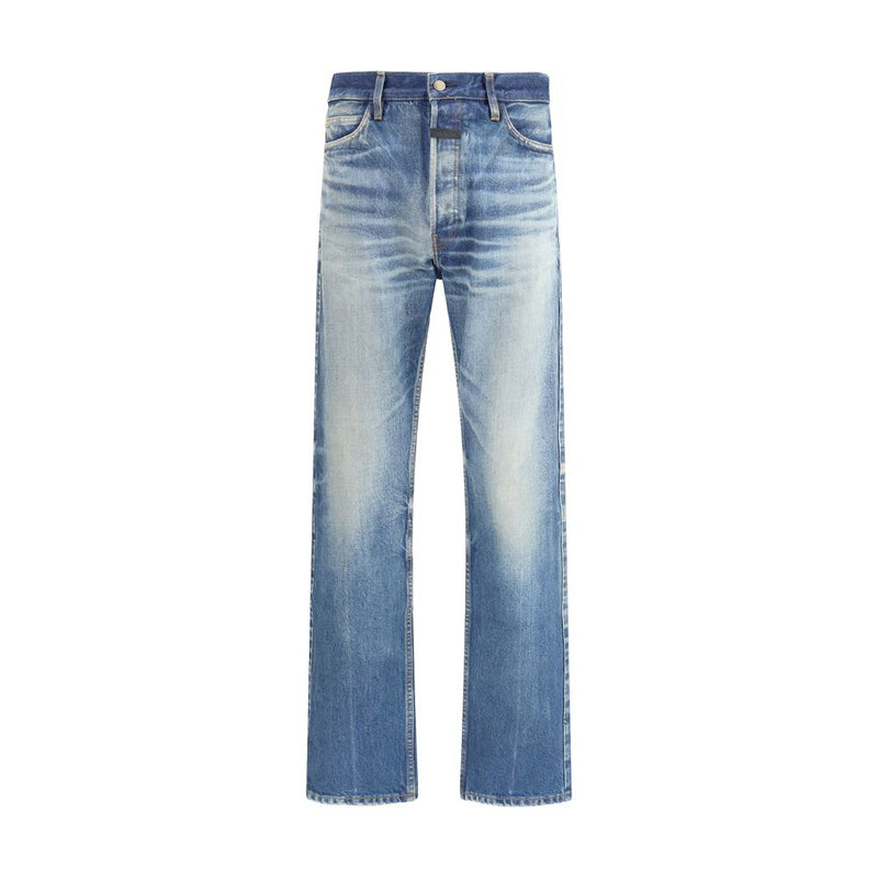 Fear Of God Blue Cotton Straight-Leg Jeans