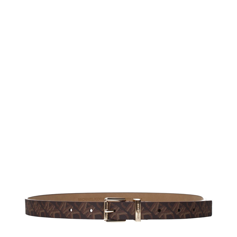 Michael Kors Brown Fabric Regular Belt