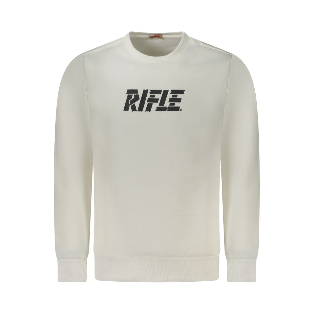 Rifle White Cotton Men Sweatshirt - ClickThatClicks 