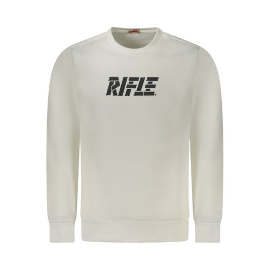 Rifle White Cotton Men Sweatshirt - ClickThatClicks 