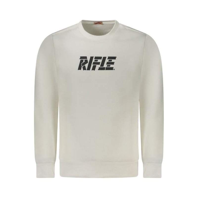 Rifle White Cotton Sweatshirt