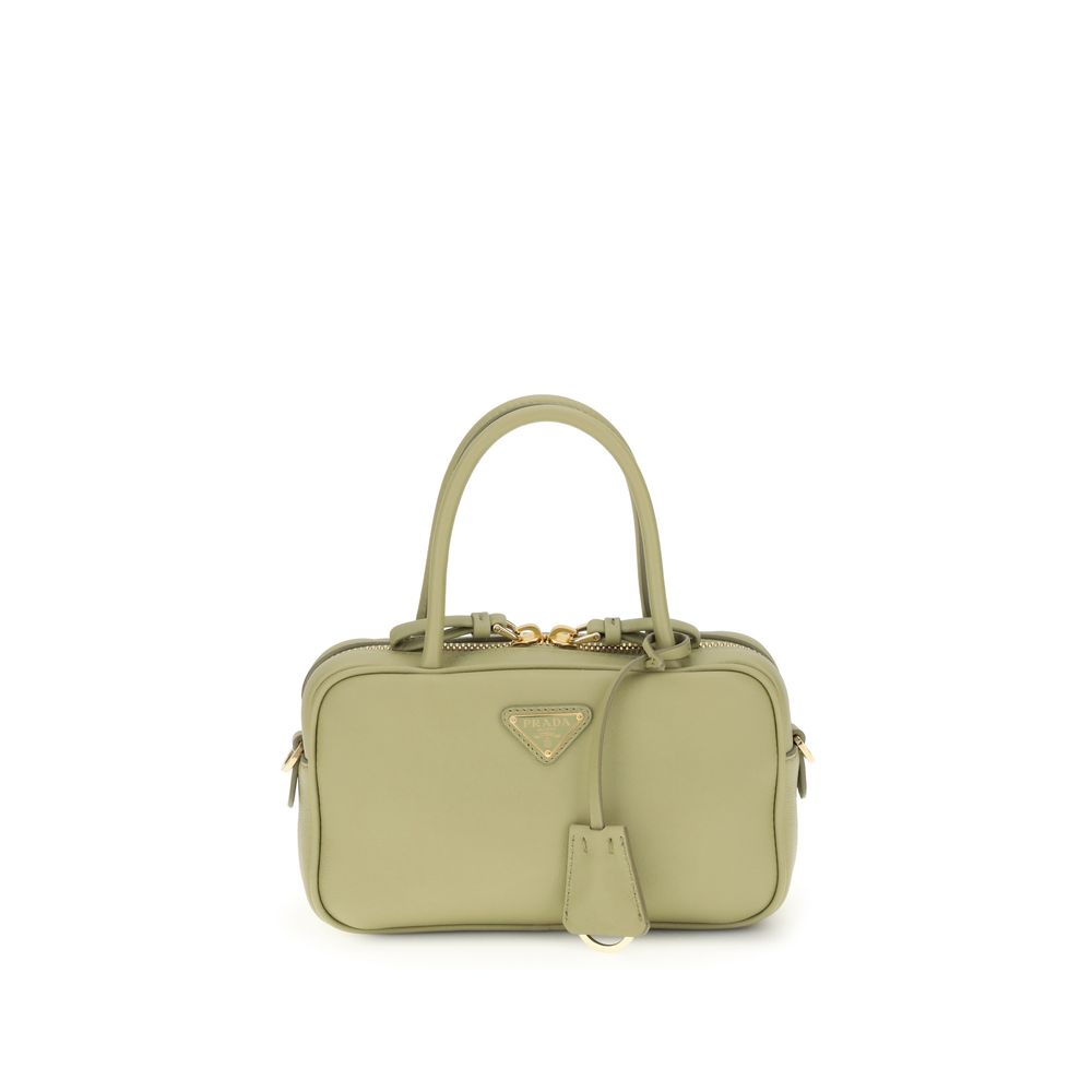 Prada Bicolor Calf Leather Bos Taurus Handbag - ClickThatClicks 