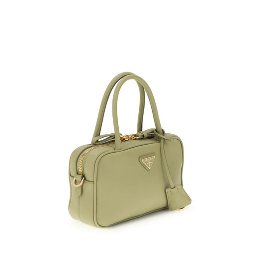 Prada Bicolor Calf Leather Bos Taurus Handbag - ClickThatClicks 
