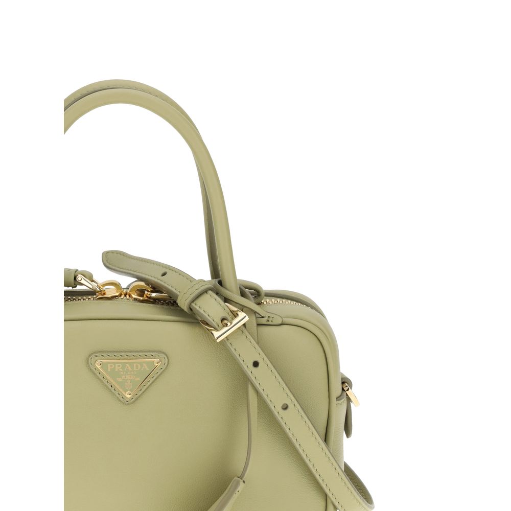 Prada Bicolor Calf Leather Bos Taurus Handbag - ClickThatClicks 