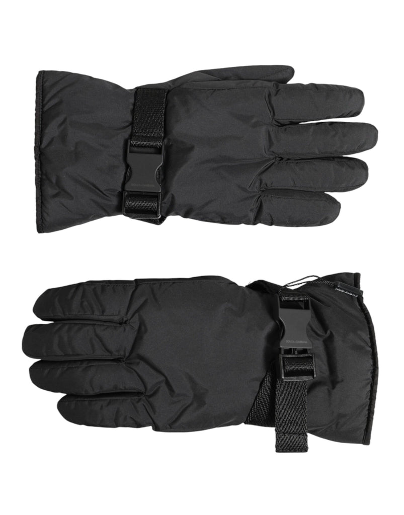 Dolce & Gabbana Black Windproof Ski Winter Warm Non Slip Gloves