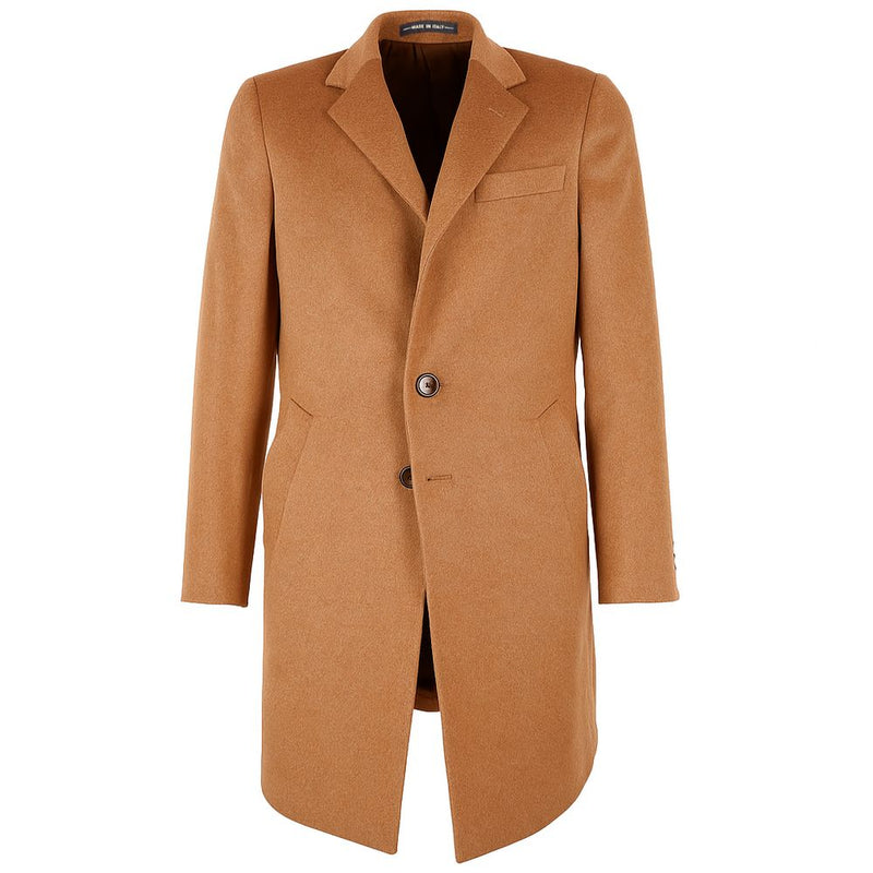 Made in Italy Camel Wool Men's Coat