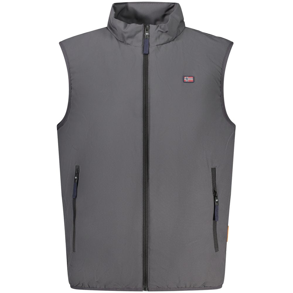 Norway 1963 Grigio Polyester Men's Jacket - ClickThatClicks 