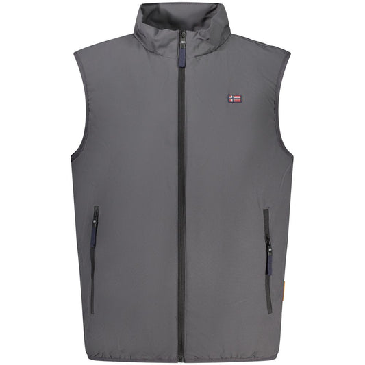 Norway 1963 Grigio Polyester Men's Jacket - ClickThatClicks 