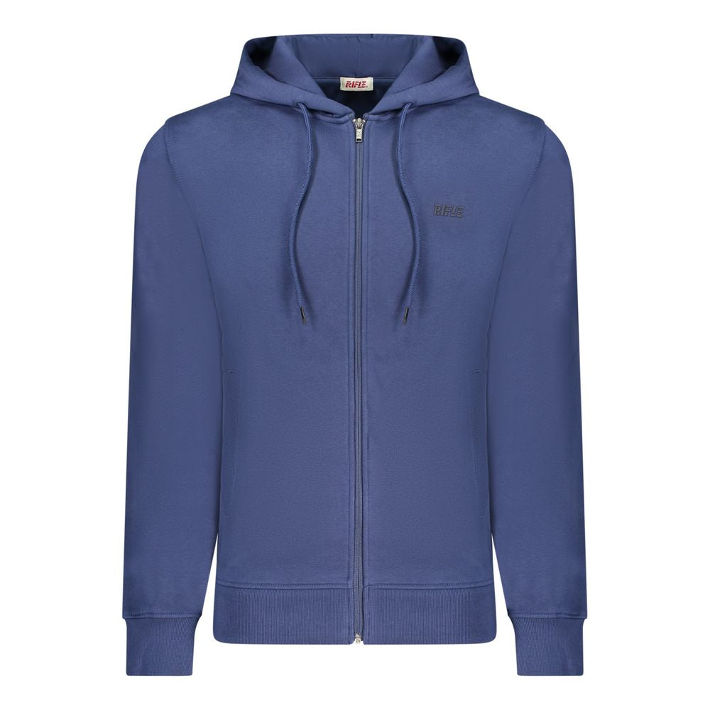 Rifle Blue Cotton Men's Hoodie - ClickThatClicks 